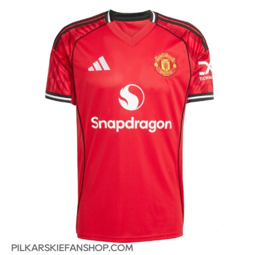 Koszulka piłkarska Manchester United Bruno Fernandes #8 Strój Domowy 2025-26 tanio Krótki Rękaw Koszulka piłkarska Manchester United Bruno Fernandes #8 Strój Domowy 2025-26 tanio Krótki Rękaw